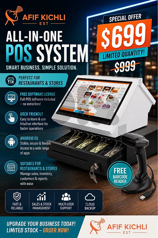 POS for Stores, Restaurants & Companies + FREE SOFTWARE LICENSE