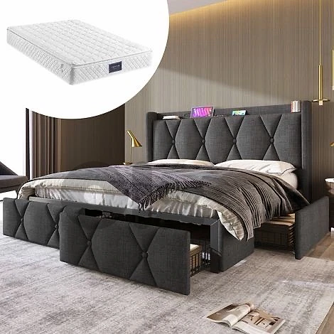 Upholstered bed 160x200 cm