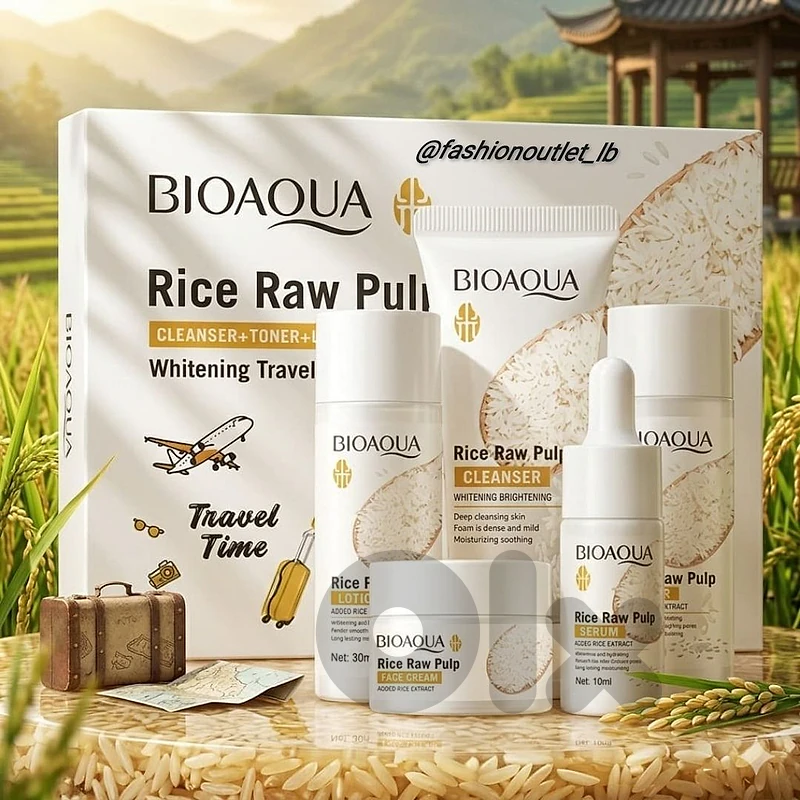 BIOAQUA Rice Raw Pulp Skincare Set 5PCS