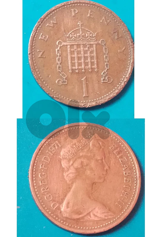 rare 1 new pence coin