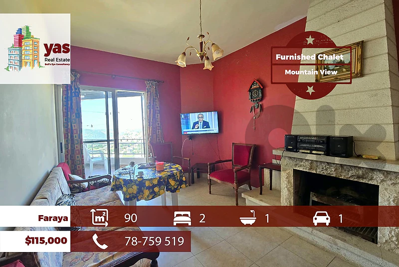 Faraya 90m2 | Furnished Chalet | Mountain View | High End | DA