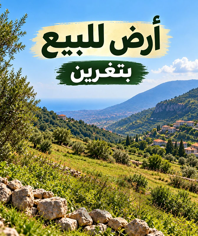 Land for sale Bteghrine ارض للبيع بتغرين Land for sale Bteghrine ارض للبيع بتغرين