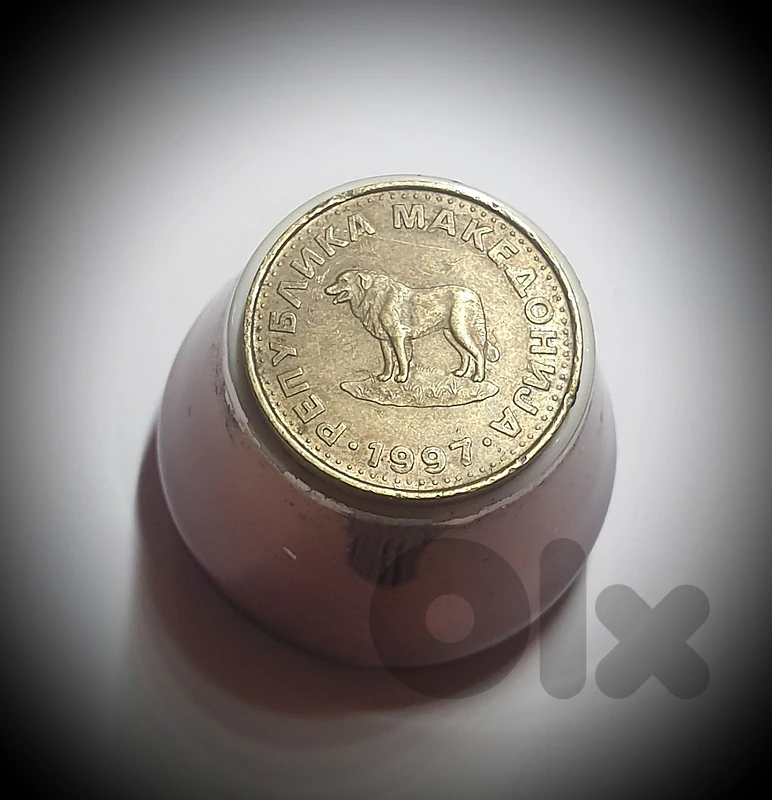 North Macedonia 1 Dinar 1997 Shepherd dog