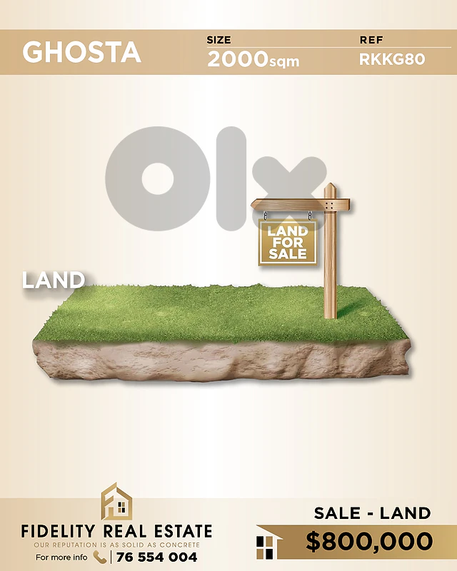 Land for sale in Ghosta RKKG80 أرض للبيع في غوسطا