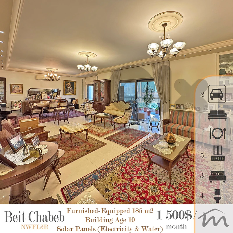 Beit Chabeb | Solar Panels | Signature 185m² Apart | Building Age 10