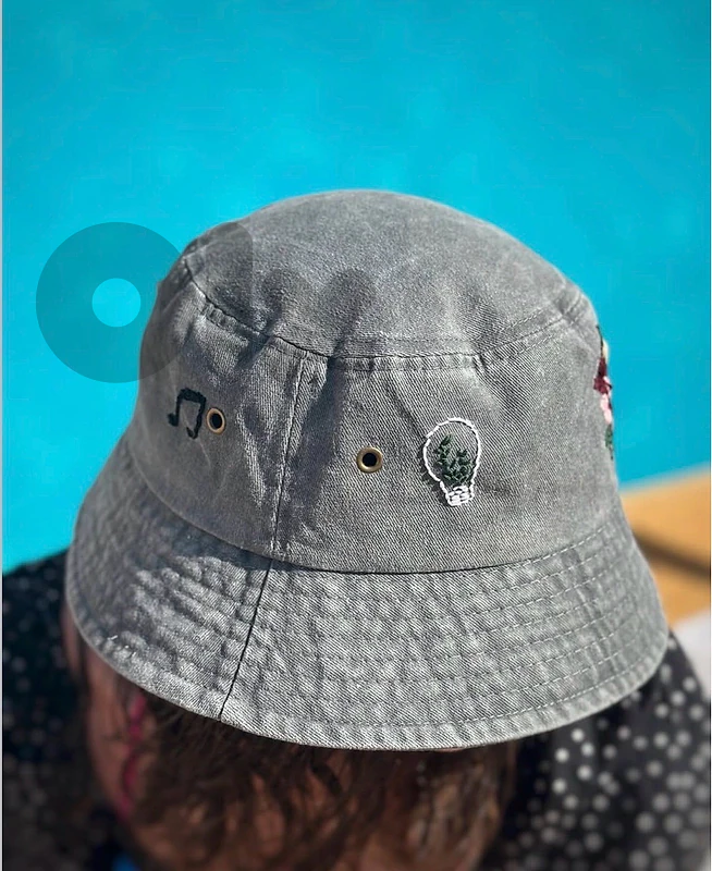 Summer bucket hat stitched