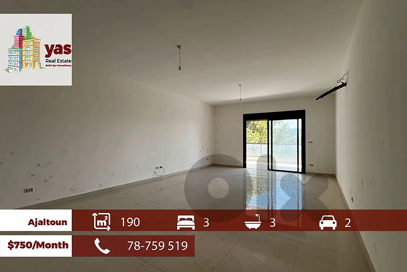 Ajaltoun 190m2 | Rent | Prime Location | Generous dimensions | KS