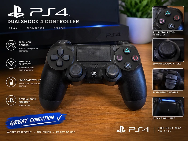 PS4 DualShock 4 Original Controller – Excellent Condition