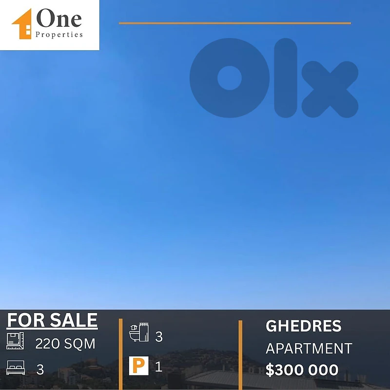 BRAND NEW APARTMENT FOR SALE IN GHEDRES