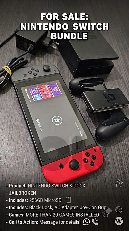 Nintendo Switch Jailbroken نينتندو معدل