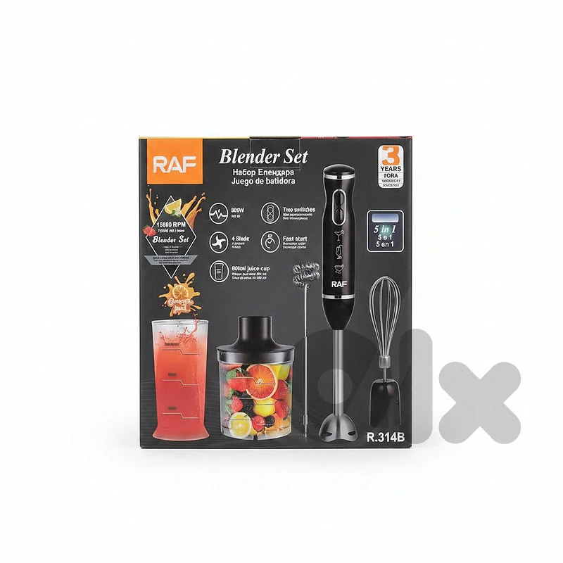 RAF 5-in-1 Handheld Electric Blender Set (R.314B)