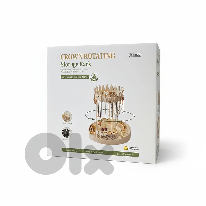 SQ-3475 Crown Rotating Storage Rack - 360°