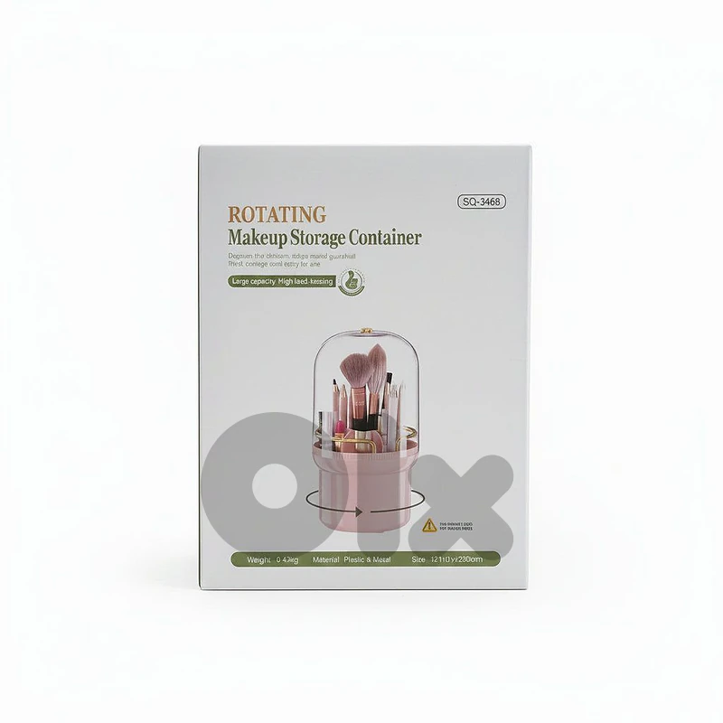 SQ-3468 Rotating Makeup Storage Container - 360°
