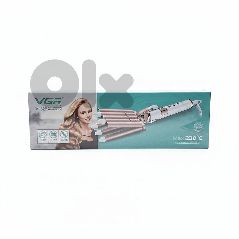 VGR V-528 Professional 3-Barrel Hair Waver - Ceramic Tourmaline