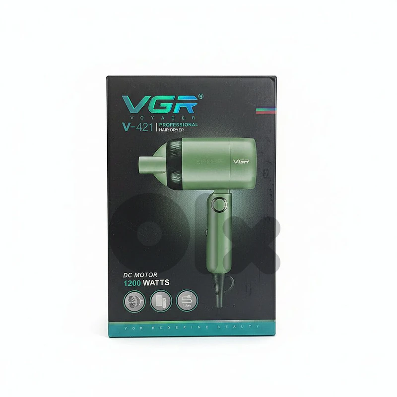 VGR V-421 Professional Compact Hair Dryer - 1200W Powerful DC Motor