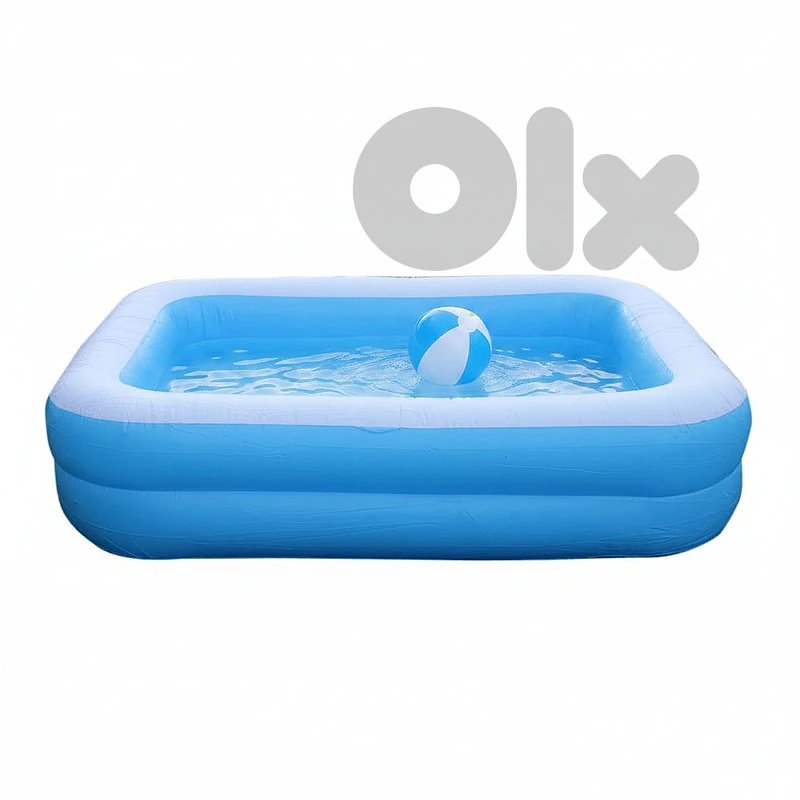 Inflatable Rectangular Swimming Pool – 120*90*36cm