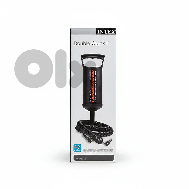 Intex Double Quick I Hand Air Pump – Hi-Output Hand Pump with Nozzles