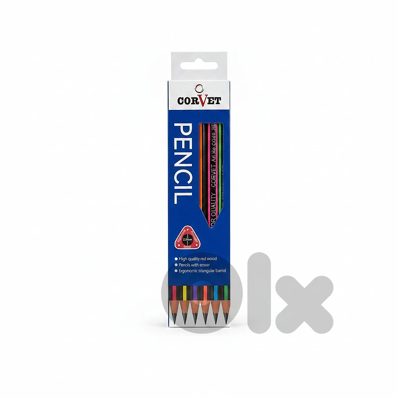 CORVET Ergonomic Triangular Wooden Pencil