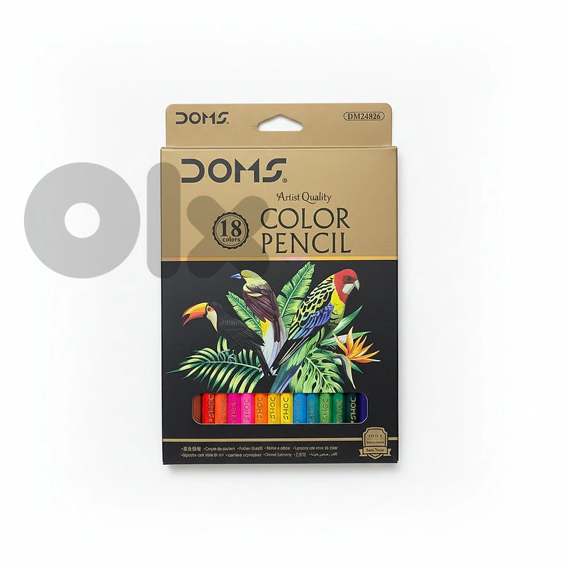 DOMS Artist Quality 18-Color Pencil Set