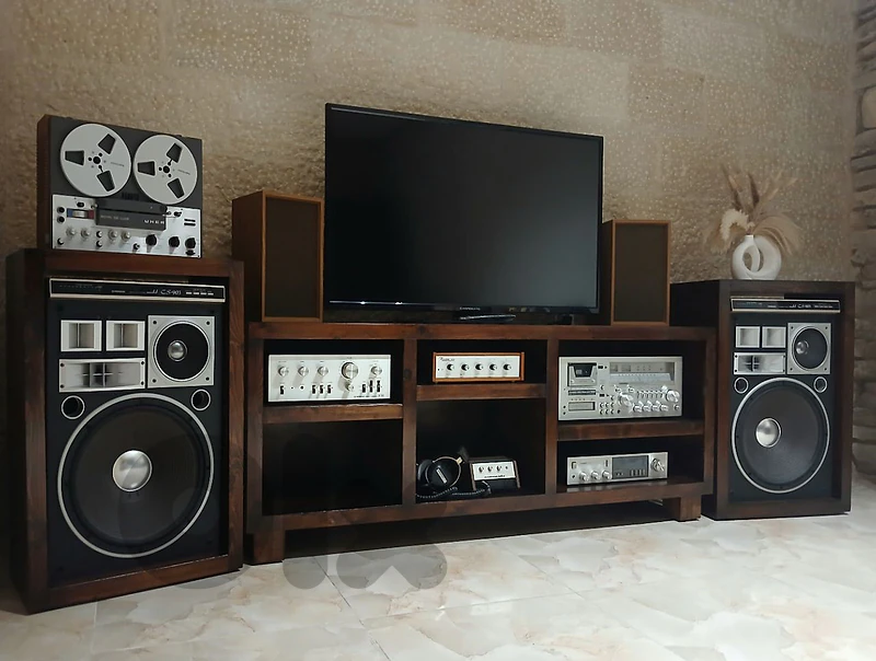 Vintage Large HiFi stereo system from 1960 pioneer ستريو