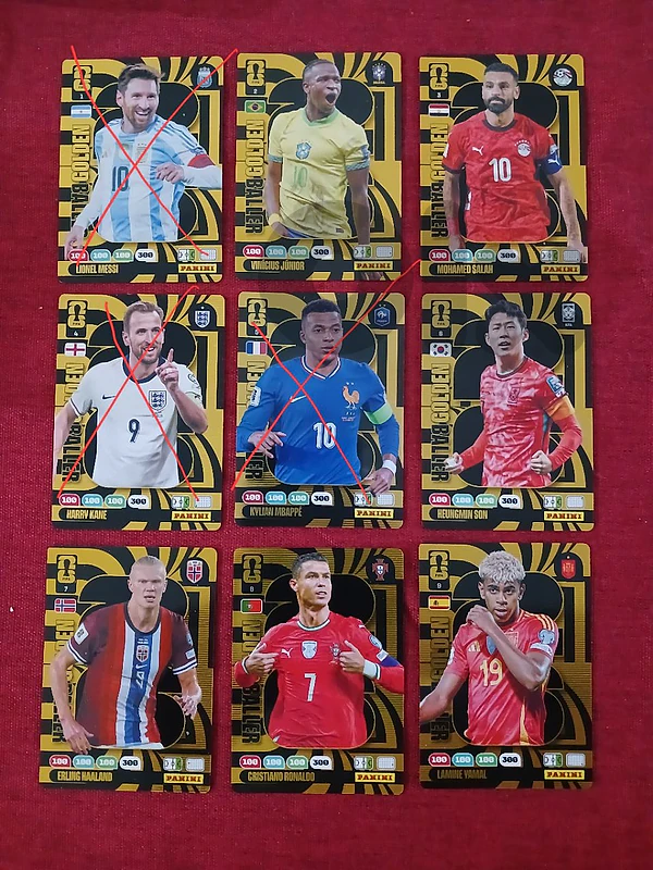 Panini Adrenalyn 2026 Golden ballers cards