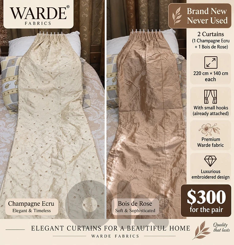 2 Curtains Warde
Brand 220 × 140 cm