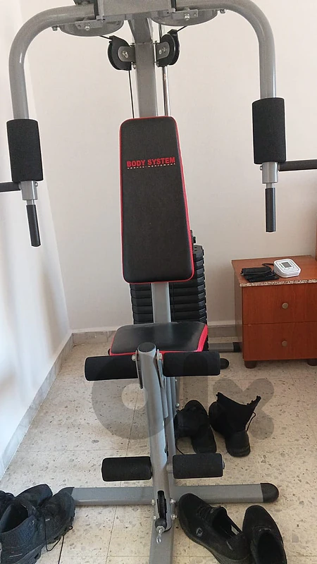 full home-gym / multi-station cable machine