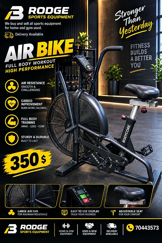 Air byke like new for r gym or home used heavy duty