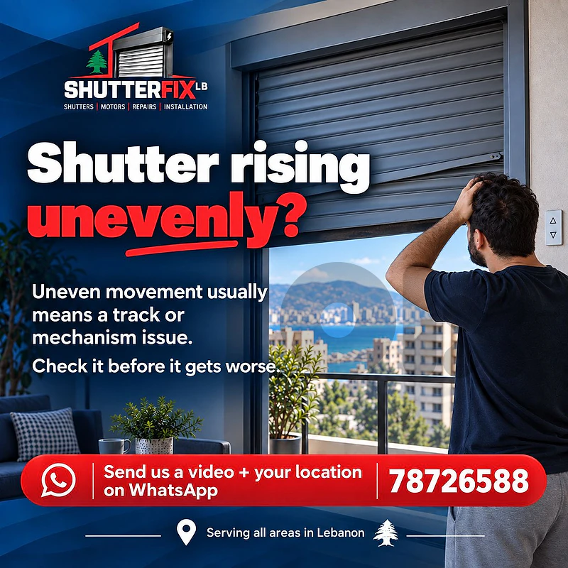 electric window shutter repair, تصليح الشتر الكهربائي للنوافذ