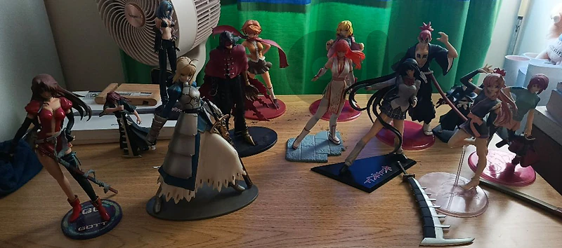 anime figures old collection