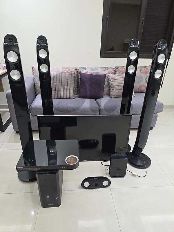 TV with a surround system