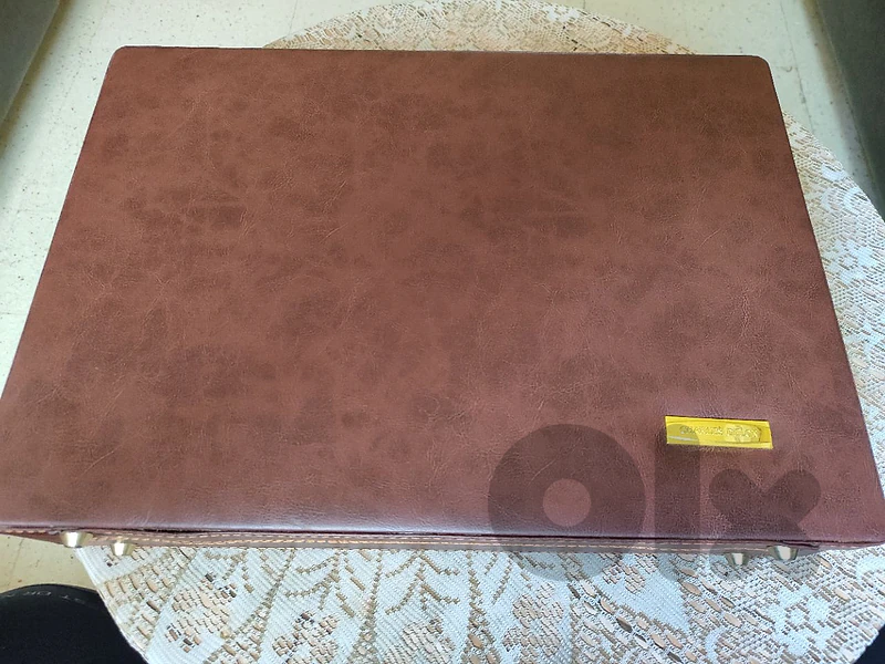 Leather briefcase hard case