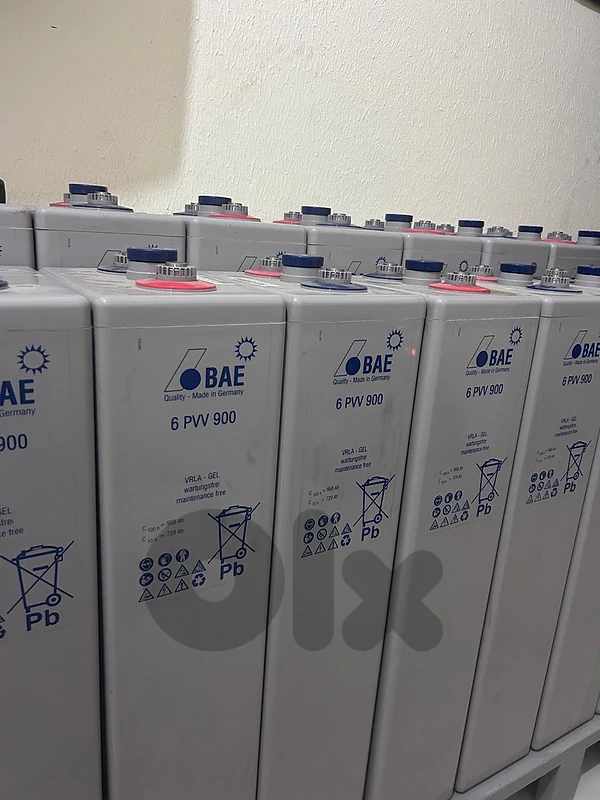 24 x BAE 6 PVV 900 Solar GEL Batteries – Excellent Condition