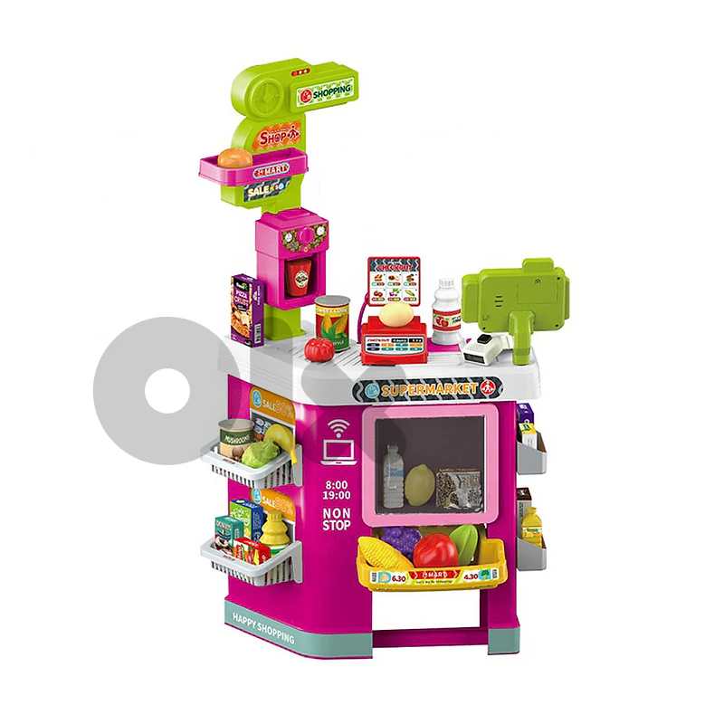 Pretend Play Supermarket Table with Fun Lights/Sounds -طاولة سوبرماركت