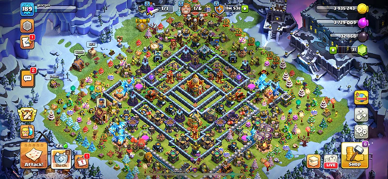 clash of clans account