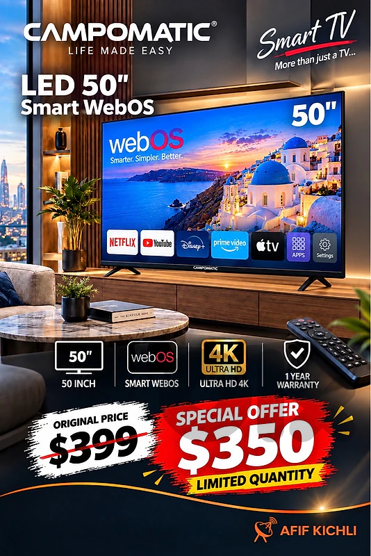 Campomatic Gsmart led 32-43-50-55-65-75 Smart 4K