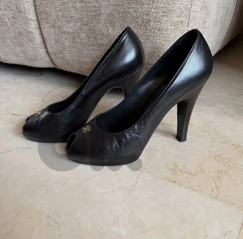 Chanel original authentic black shoes