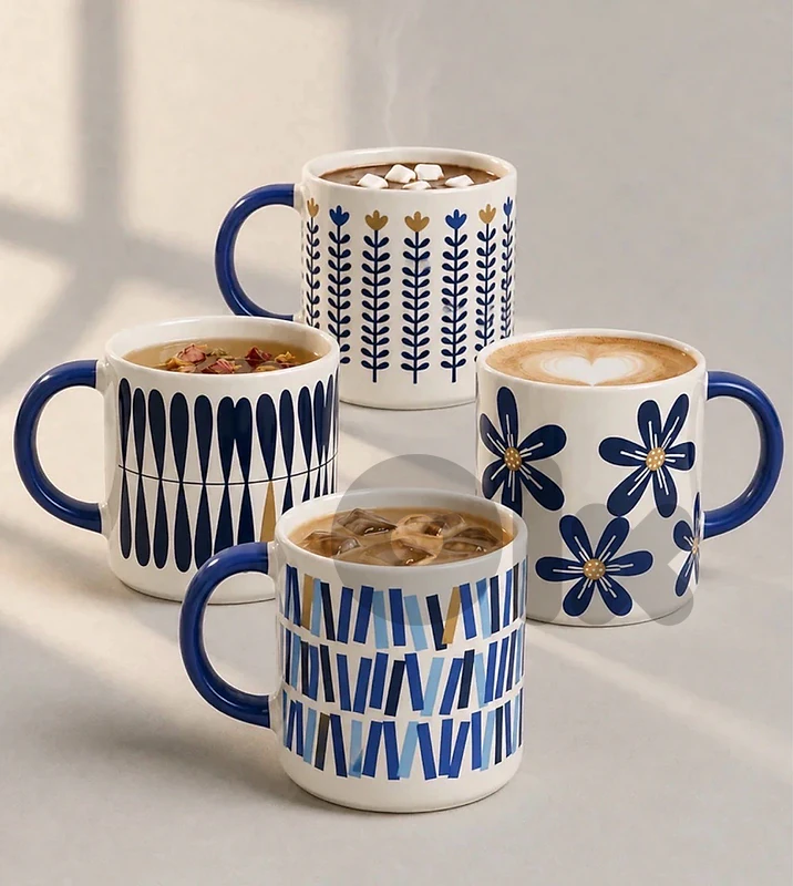 Mugs Ceramic Set of 4