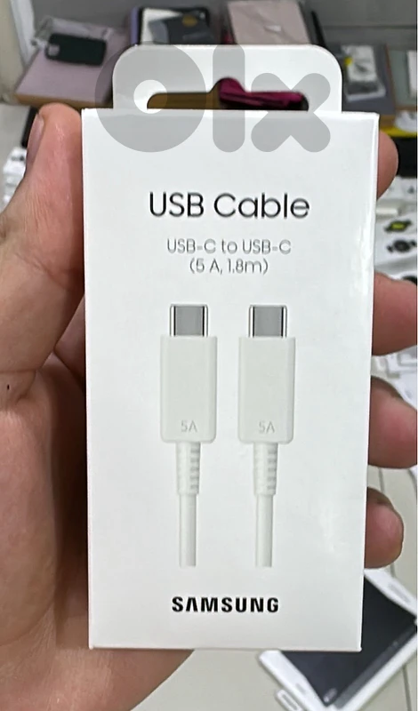Samsung usb-c to usb-c cable (5a,1.8m) white