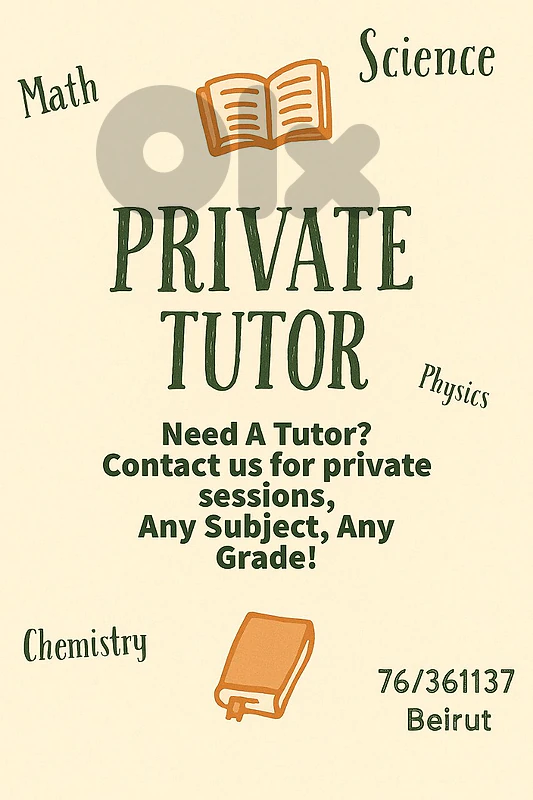 Private Teacher - Tutor - Private Lessons -Agenda