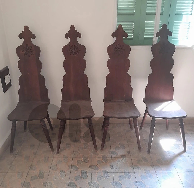 wooden vintage chairs