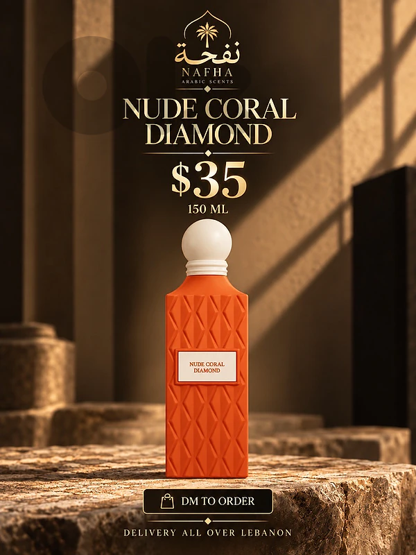 Ibraq Nude Coral Diamond 150ML For 35$