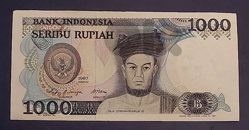 Indonesia 1000 Rupiah 1987 P-124