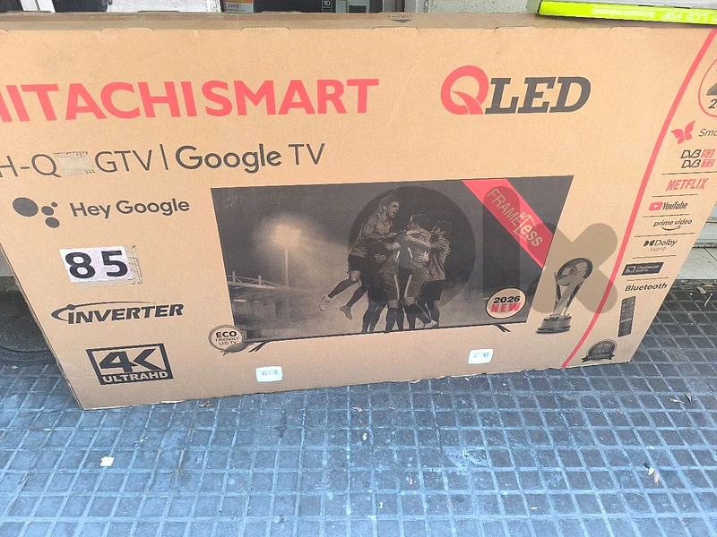 tv 85 inch Hitachi smart Google tv 780$