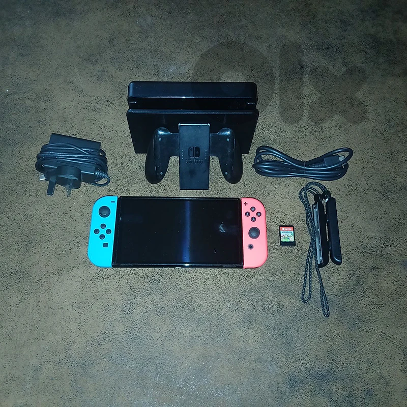 Nintendo Switch OLED With Minecraft game