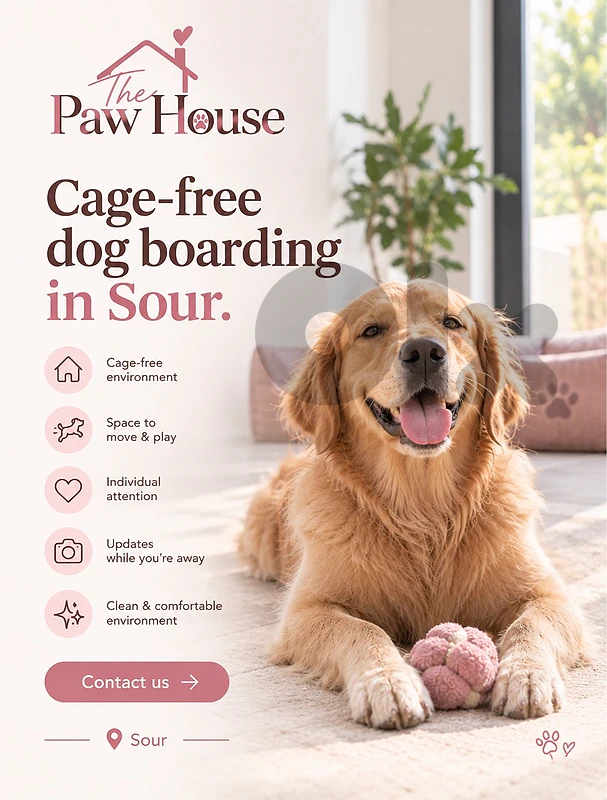 Cage-Free Dog Boarding
