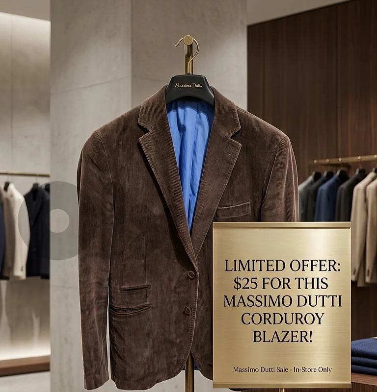 blazer massimo dutti بدلة