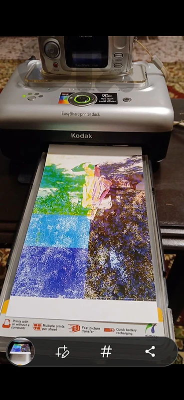 kodak Easyshare camera with kodak Easyshare photo printer