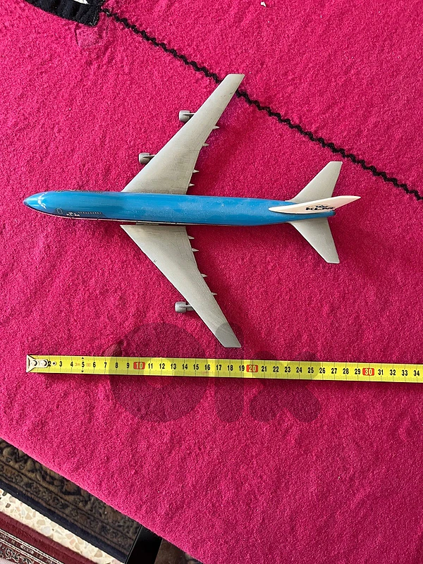 Vintage KLM Boeing 747 Scale Model Plane (Collectible