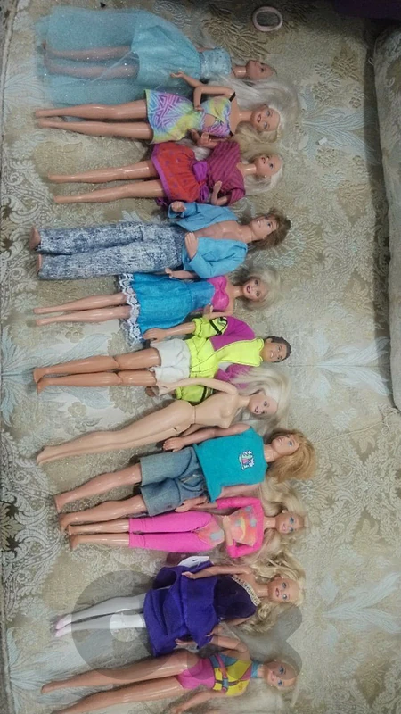 vintage Barbies and Ken